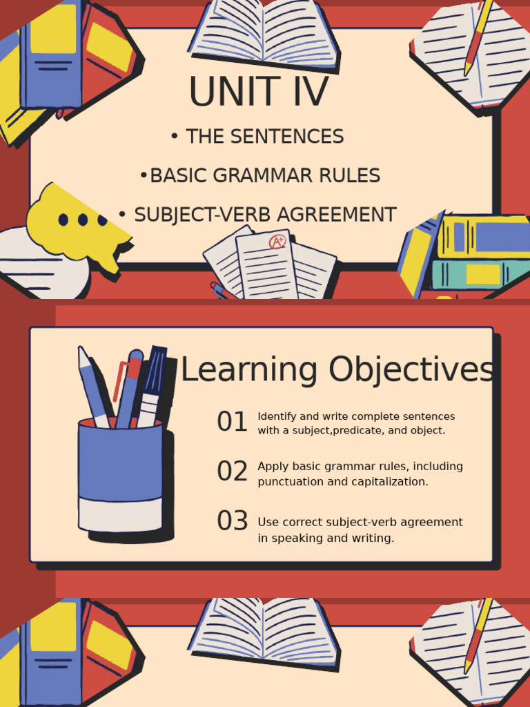 Language Art Su IV | PDF | Subject (Grammar) | Sentence (Linguistics)