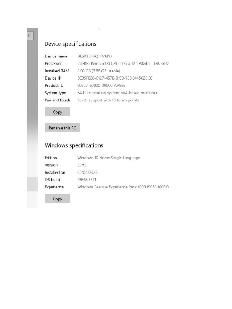Specs | PDF