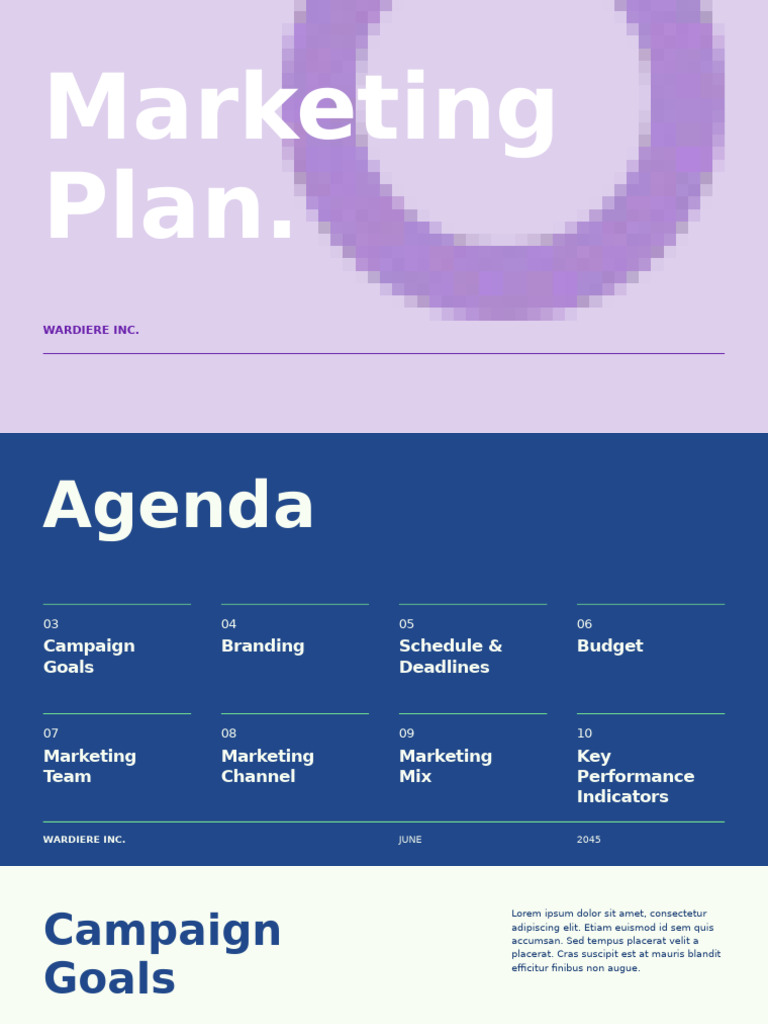 WARDIERE INC. Marketing Plan 2045 | PDF | Marketing | Business Economics