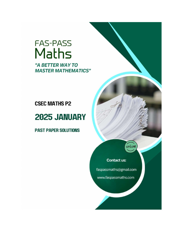 Csec Maths Paper 2 2025
