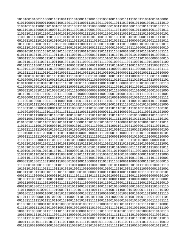 Binary Data Analysis and Insights | PDF