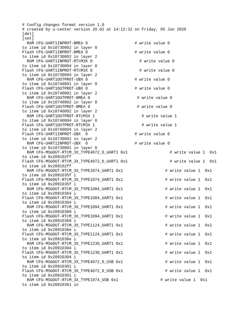 F9P Base Moving Base Config C99 | PDF