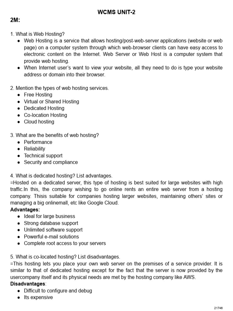 Web Hosting and Multimedia Essentials | PDF | Wiki | World Wide Web