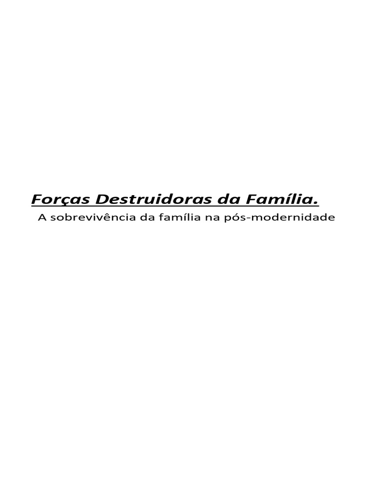 Jaime Kemp - Forças Destruidoras Da Família | PDF | Deus | Família, image size:768x1024