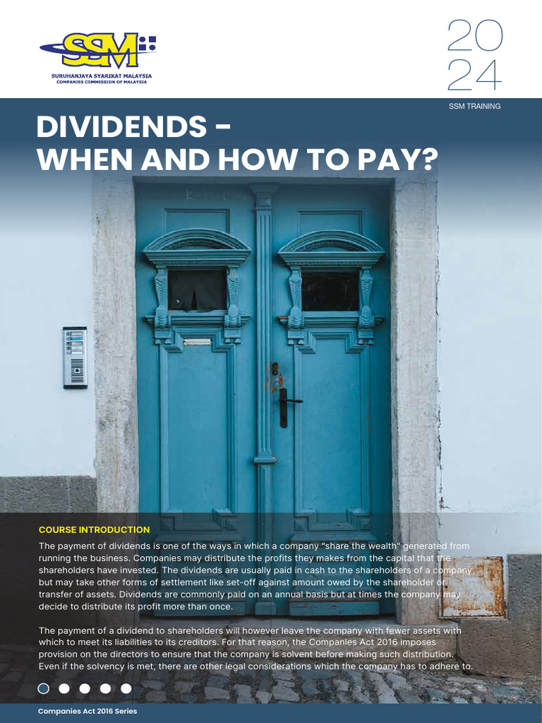 Understanding Dividend Payments and Laws | PDF | Dividend | Legal Liability