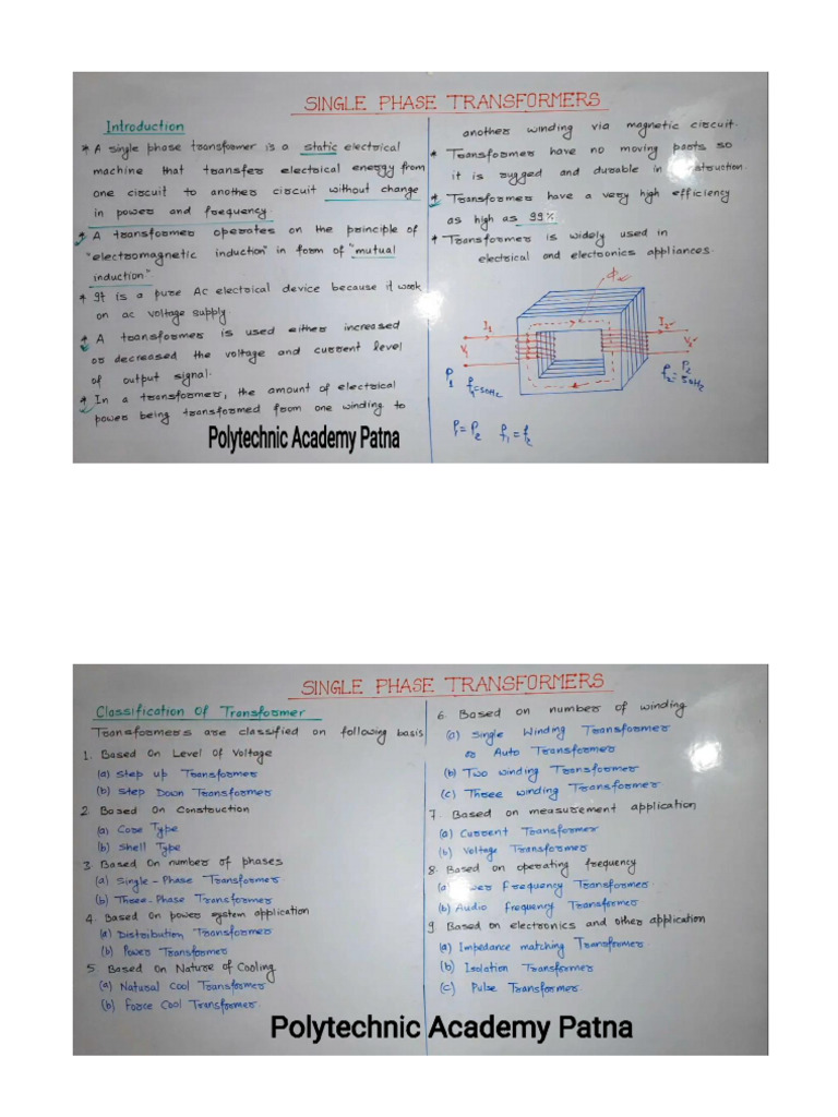 Transformers Notes PA | PDF