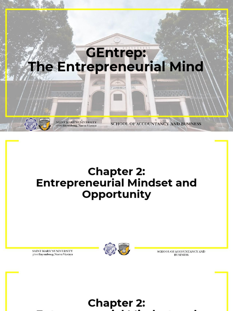 GEntrep Chapter 2 Reading 3 - Essentials of The Entrepreneurial Mindset ...