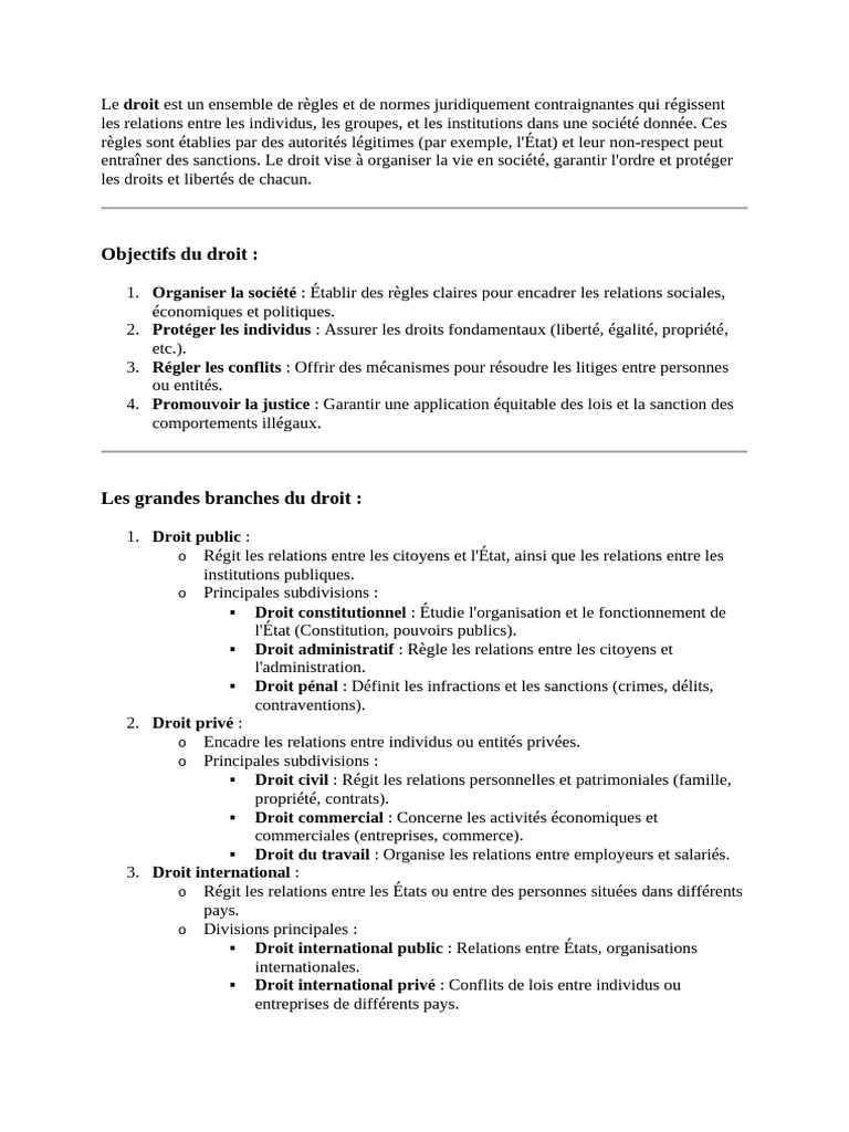Introduction au droit et ses enjeux | PDF | Loi | État