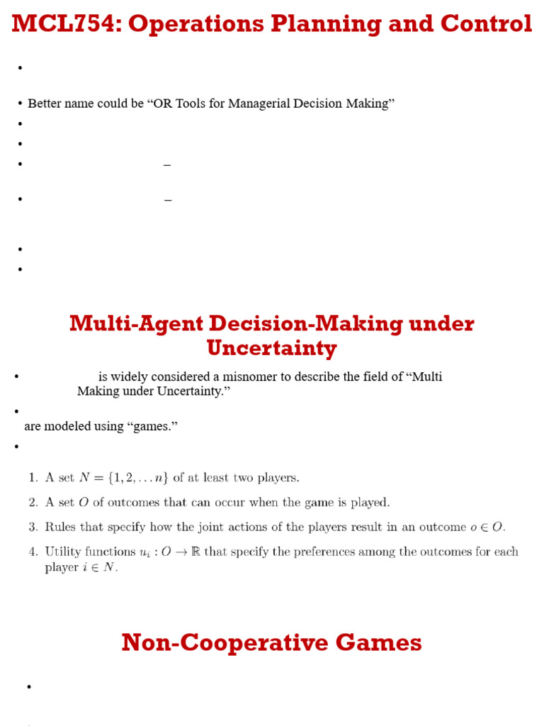 Uncertainty | PDF | Game Theory | Utility
