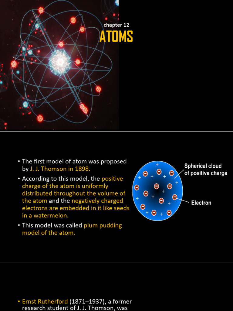 Rutherford and Bohr Atom Models Explained | PDF | Electron | Atoms