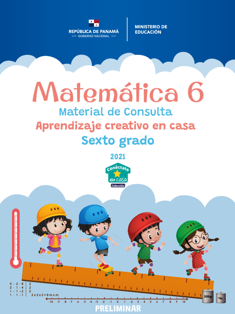 Material de Matemáticas 6° Grado 2021 | PDF | Sustracción | Soporte