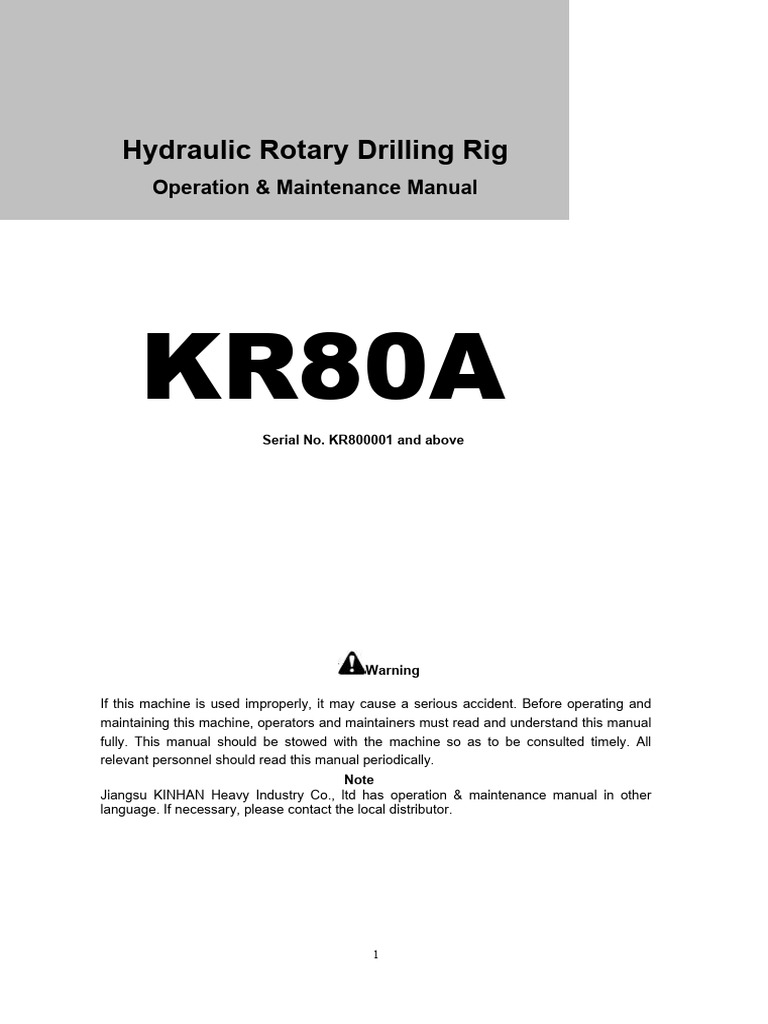 Hydromac HR120 - Operation & Maintenance Manual | PDF | Safety | Pipe ...