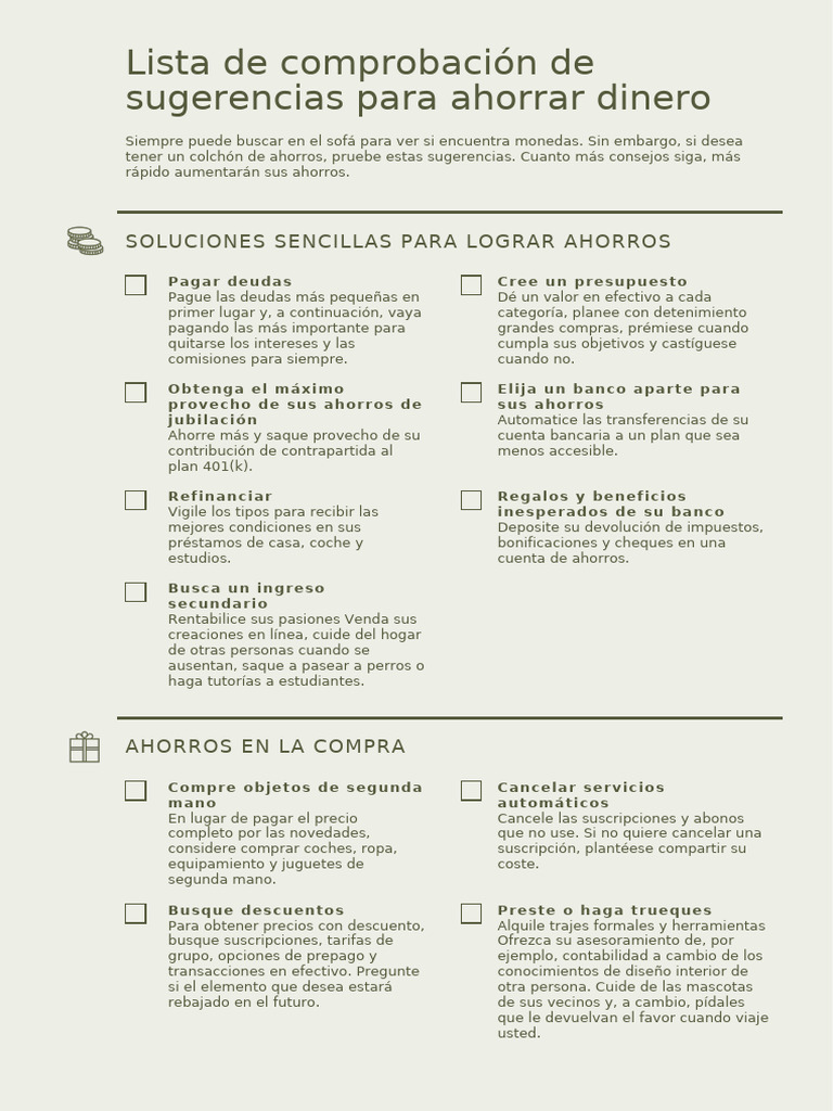 Estrategias Efectivas para Ahorrar Dinero | PDF | Bancos | Alimentos