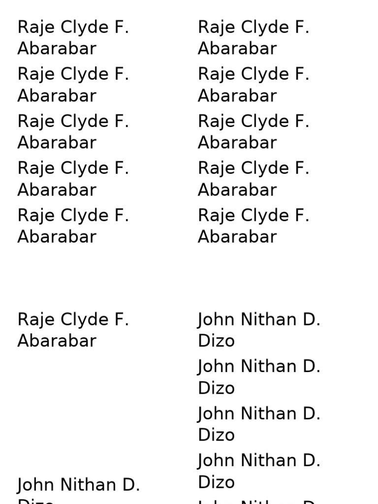 name tracing | PDF