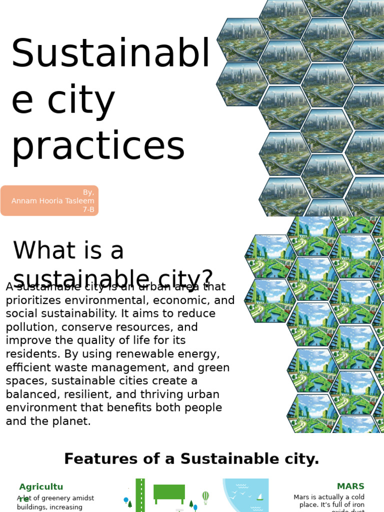 Key Features of Sustainable Cities | PDF | Sustainable City ...
