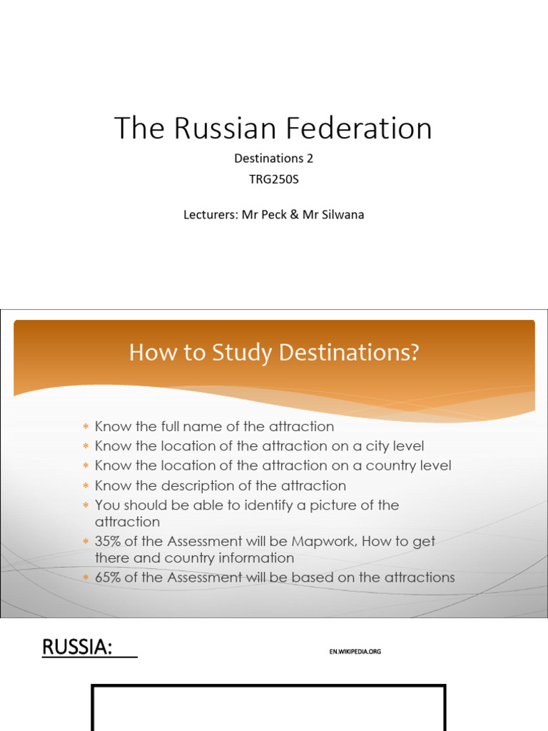 Overview of Russia's Geography and History | PDF | Russia | World Politics