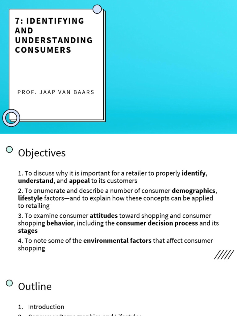 Identifying and Understanding Consumers | PDF | Cost Of Living | Retail