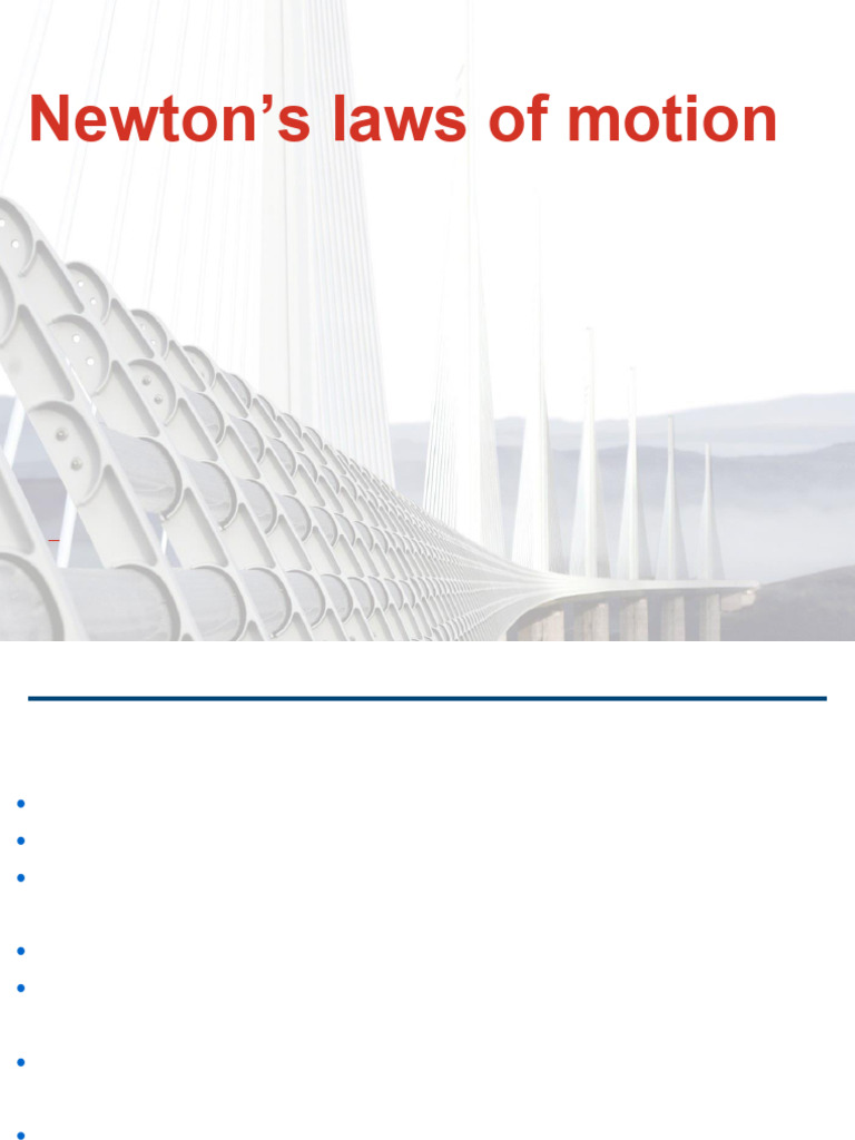 Lecture+03+-+Newton_s+Laws | PDF | Force | Newton's Laws Of Motion