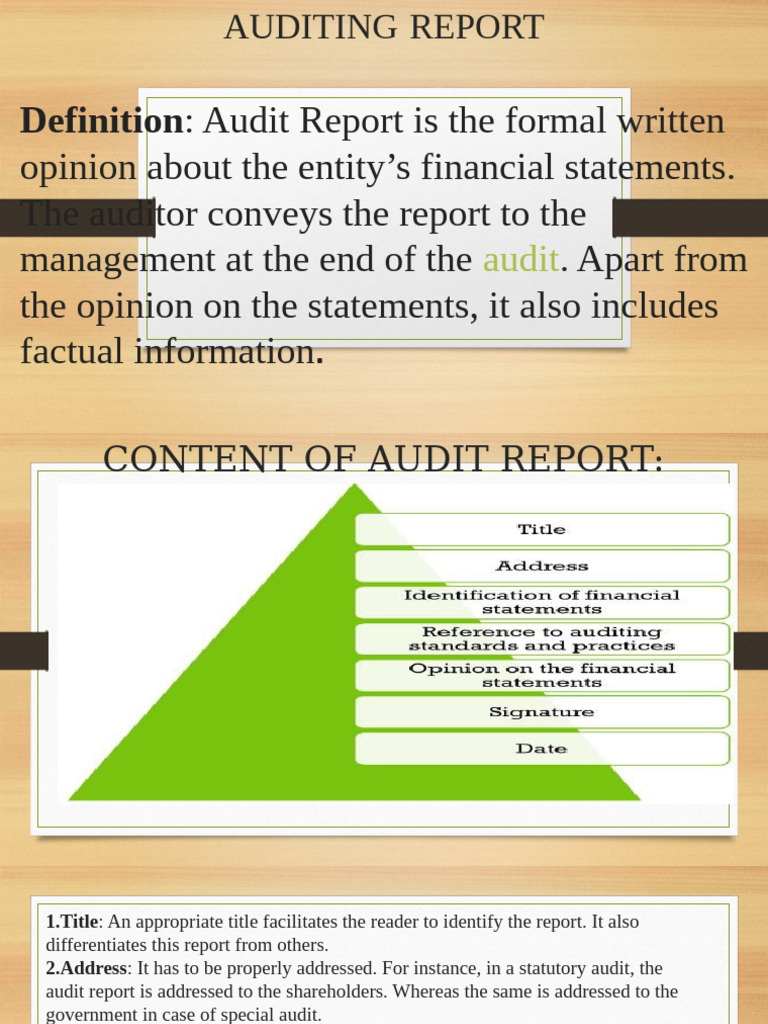 Essential Components of Audit Reports | PDF | Auditor's Report | Audit
