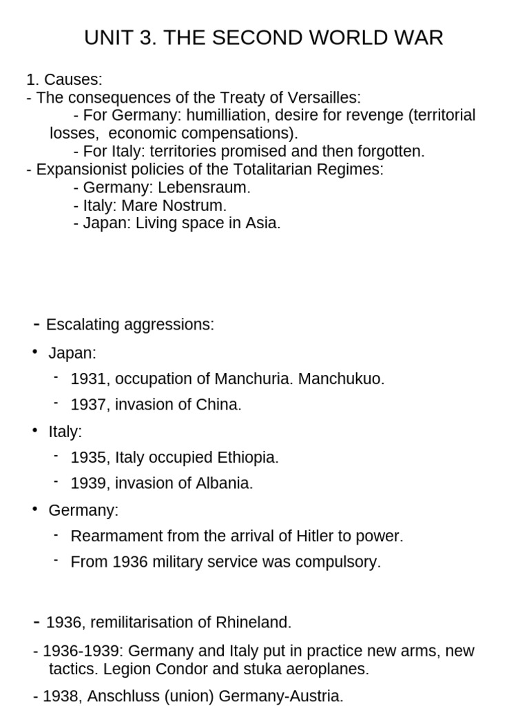 Causes and Consequences of WWII | PDF | Nazi Germany | Allies Of World ...
