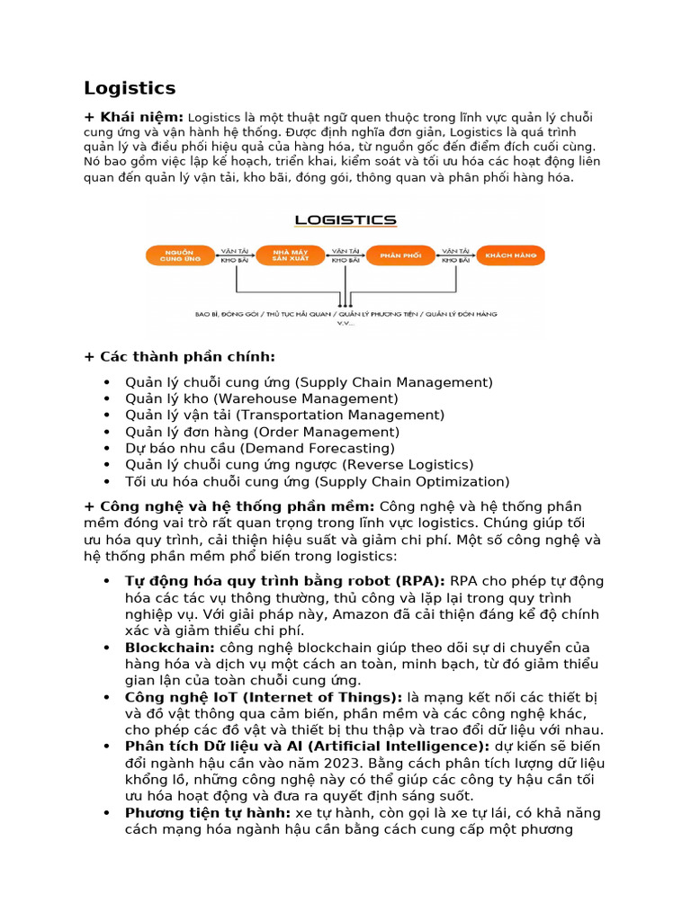 Logistics-Btap QLSX Btraannn | PDF