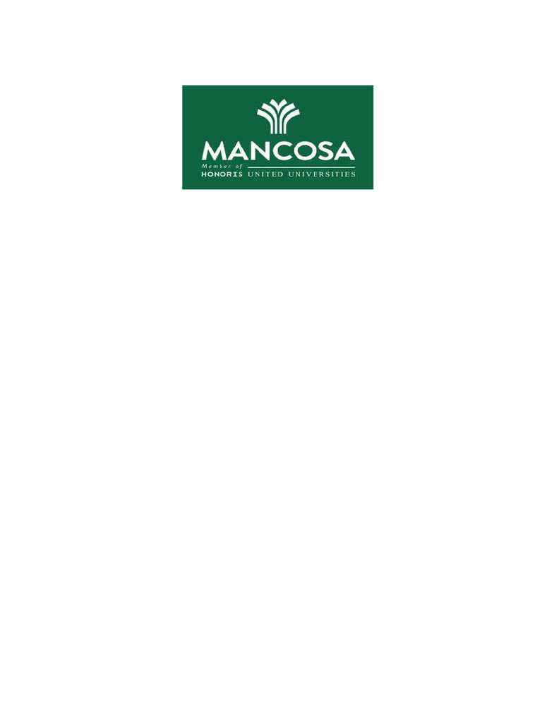 MANCOSA Referencing Guide Dated 01102021 | PDF | Citation | Publishing