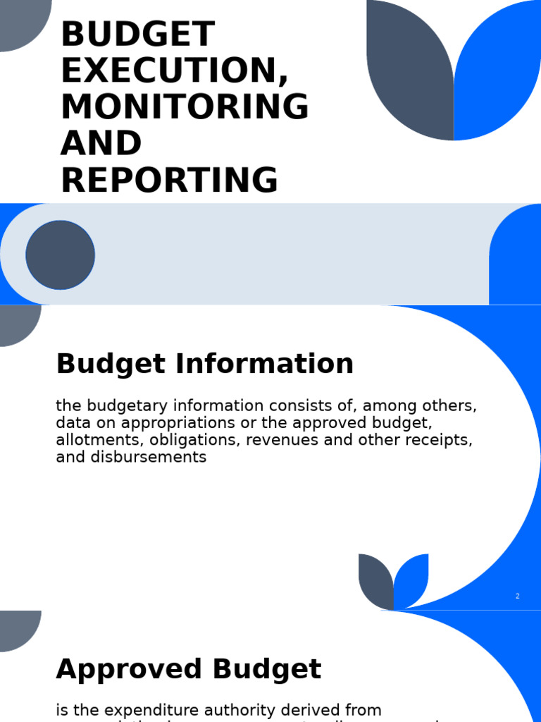 Budget Execution and Monitoring Guide | PDF | Budget | Expense