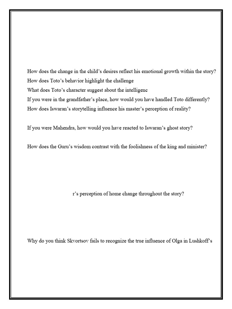 Class IX Revision Worksheet: Literature Insights | PDF