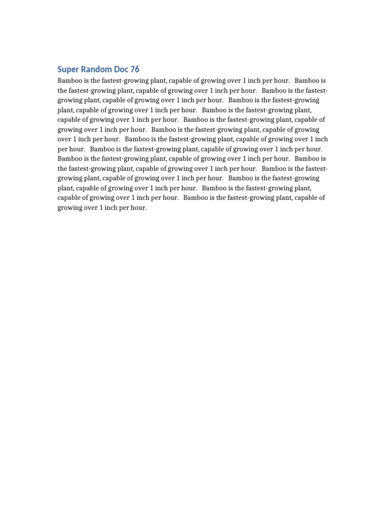 Super Random Doc76dsds | PDF