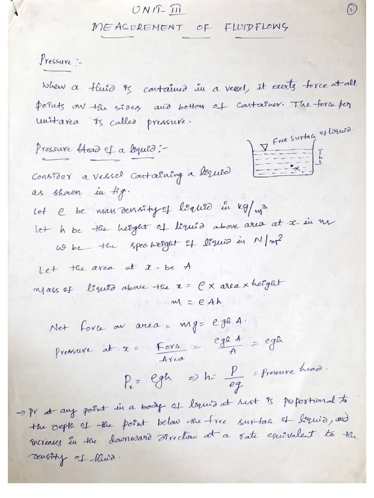 Fluid Mechanics Unit 3 Notes Pdf