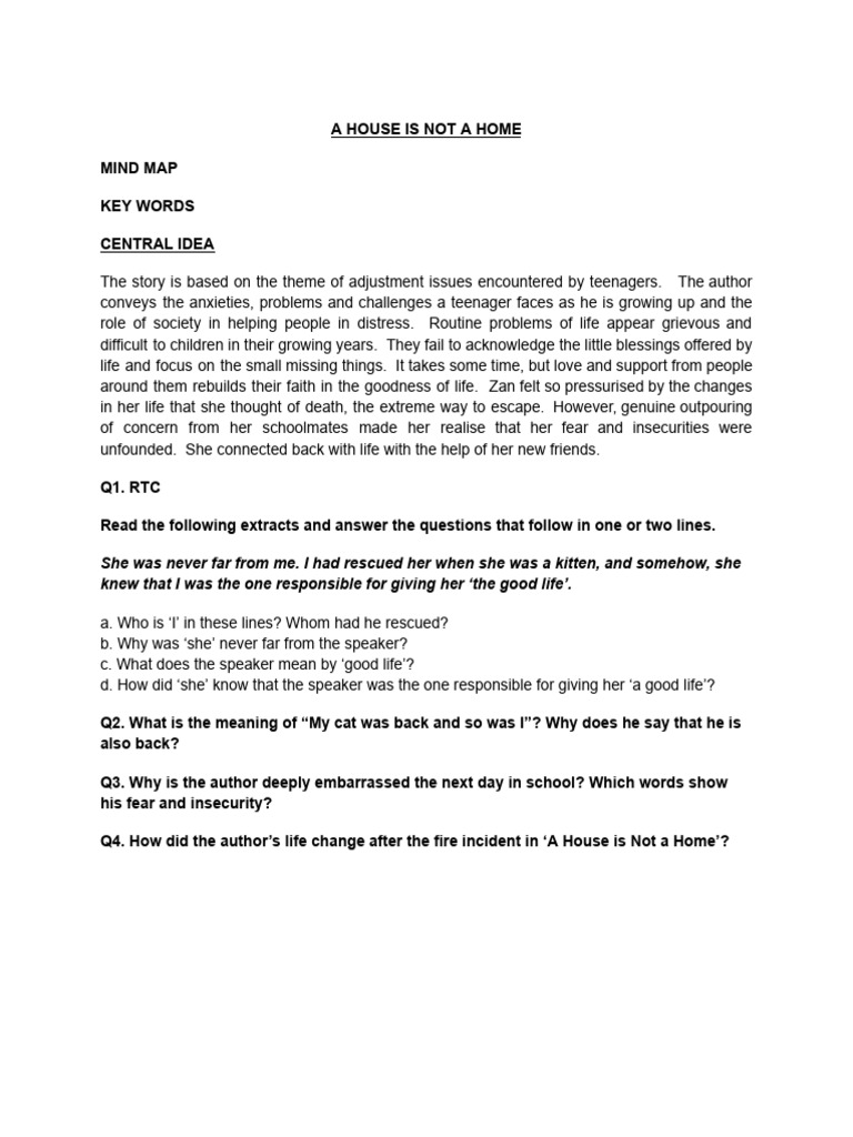 A House Is Not A Home | PDF