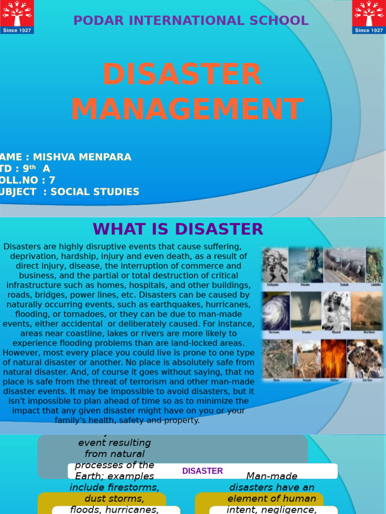 Understanding Disaster Management Basics | PDF | Natural Disasters ...