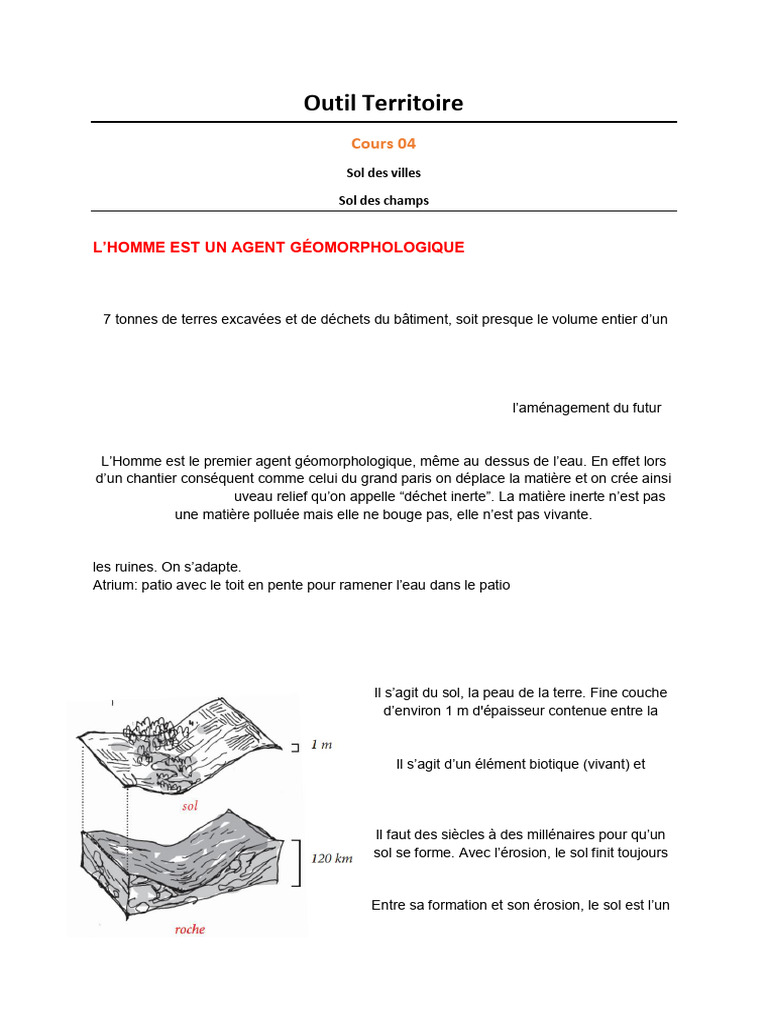 Types de sols : urbains et naturels | PDF | Sol (pédologie) | Limon