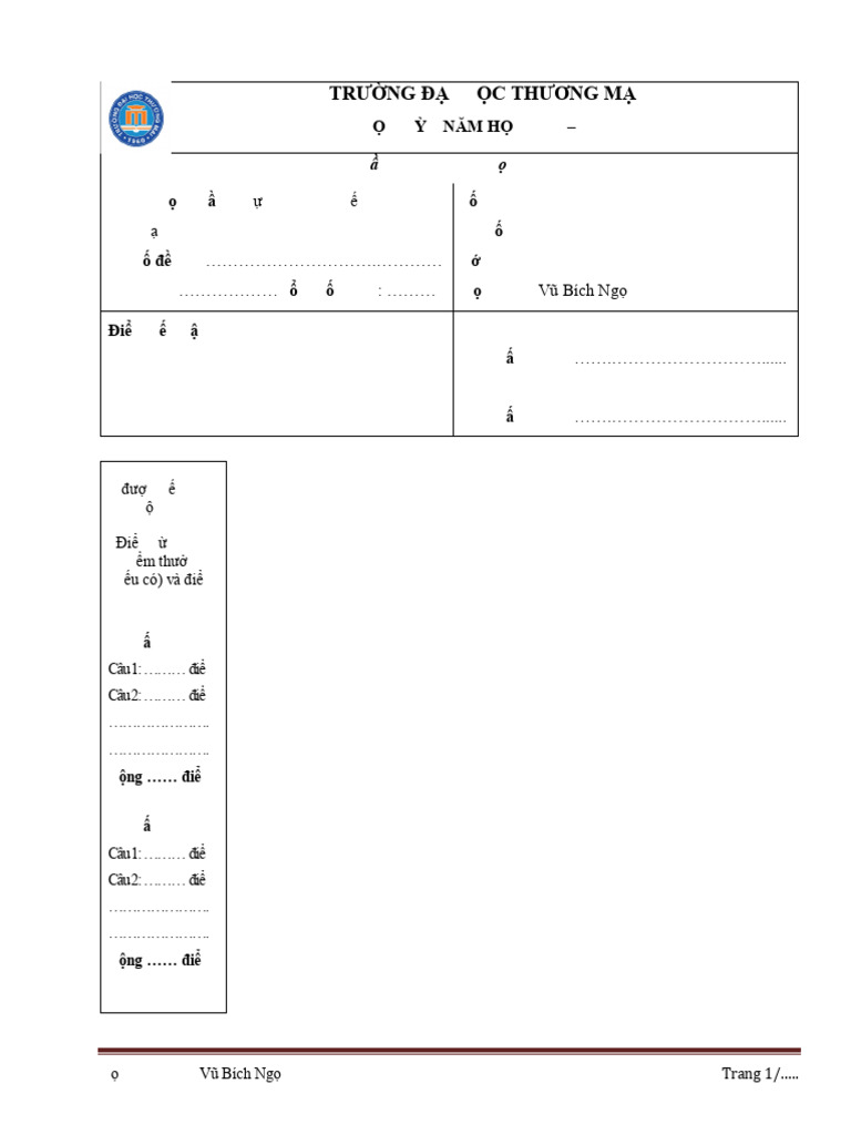 11 24am0110065 Vubichngoc KT1 | PDF