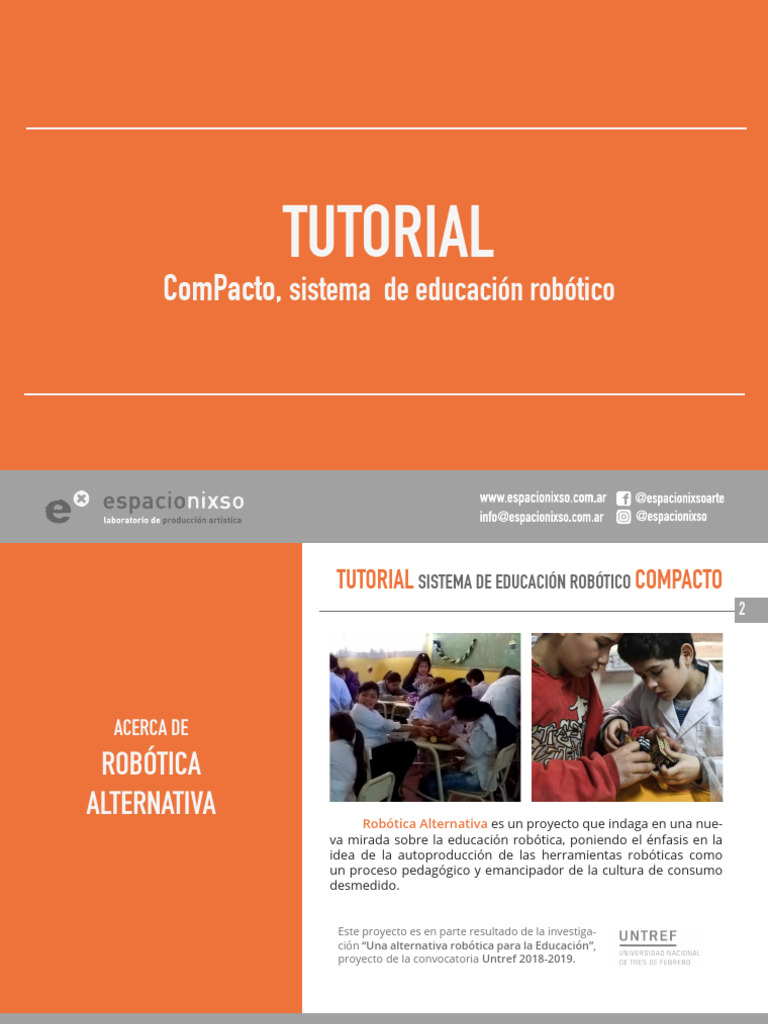 Tutorial ComPacto: Educación Robótica | PDF | Entorno de desarrollo ...