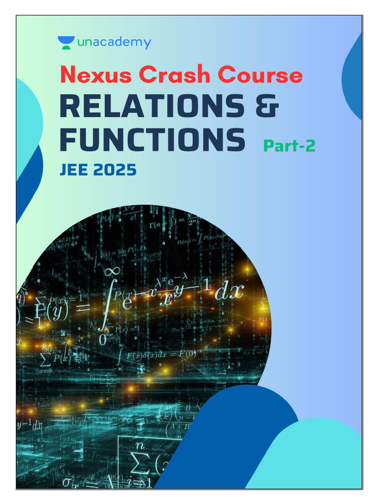 Unacademy Nexus Crash Course: Relations & Functions | PDF | Function ...