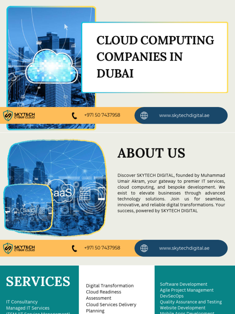 SkyTech Cyber Cloud Solutions in Dubai | PDF | Cloud Computing ...