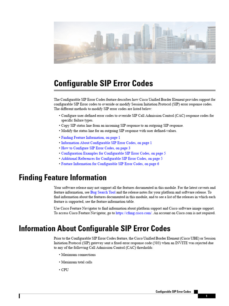 M - Sip Supp Err Codes | PDF | Session Initiation Protocol | Voice Over Ip