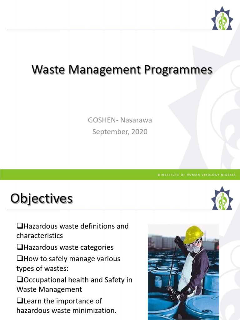 Hazardous Waste Management Guide | PDF | Waste | Hazardous Waste