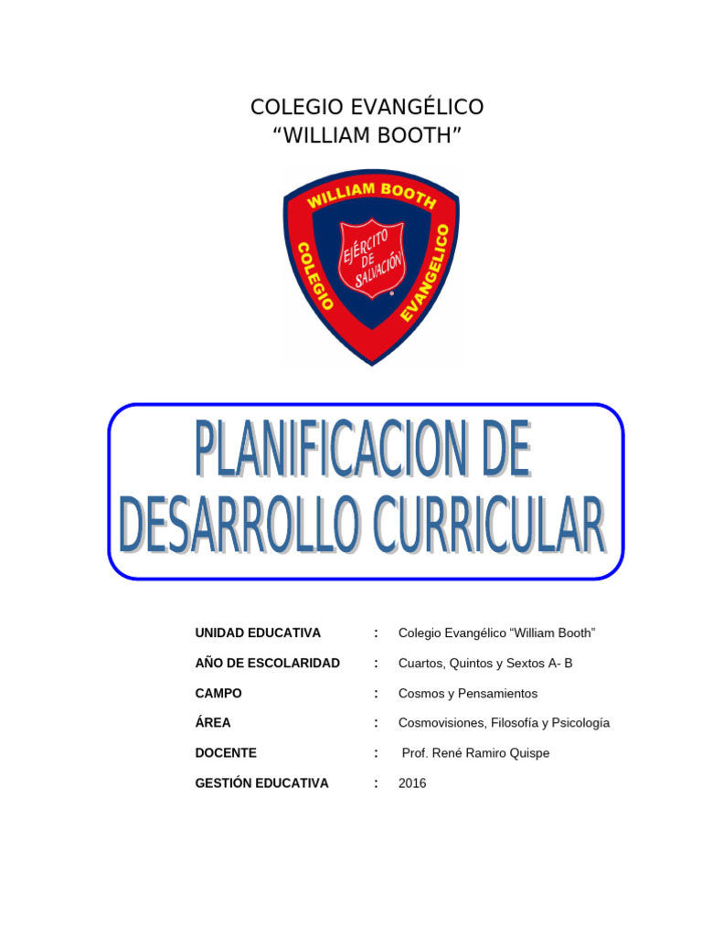 Plan Desarrollo Curricular 2 | PDF | Bolivia | Educación en artes liberales