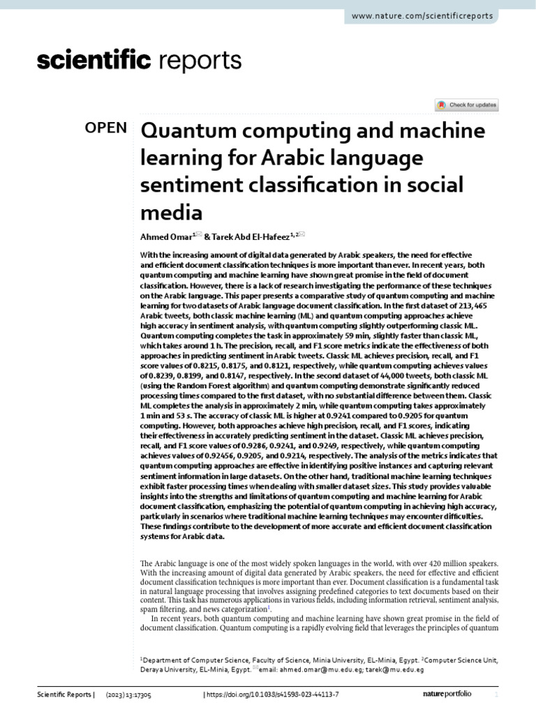 1 | PDF | Quantum Computing | Machine Learning