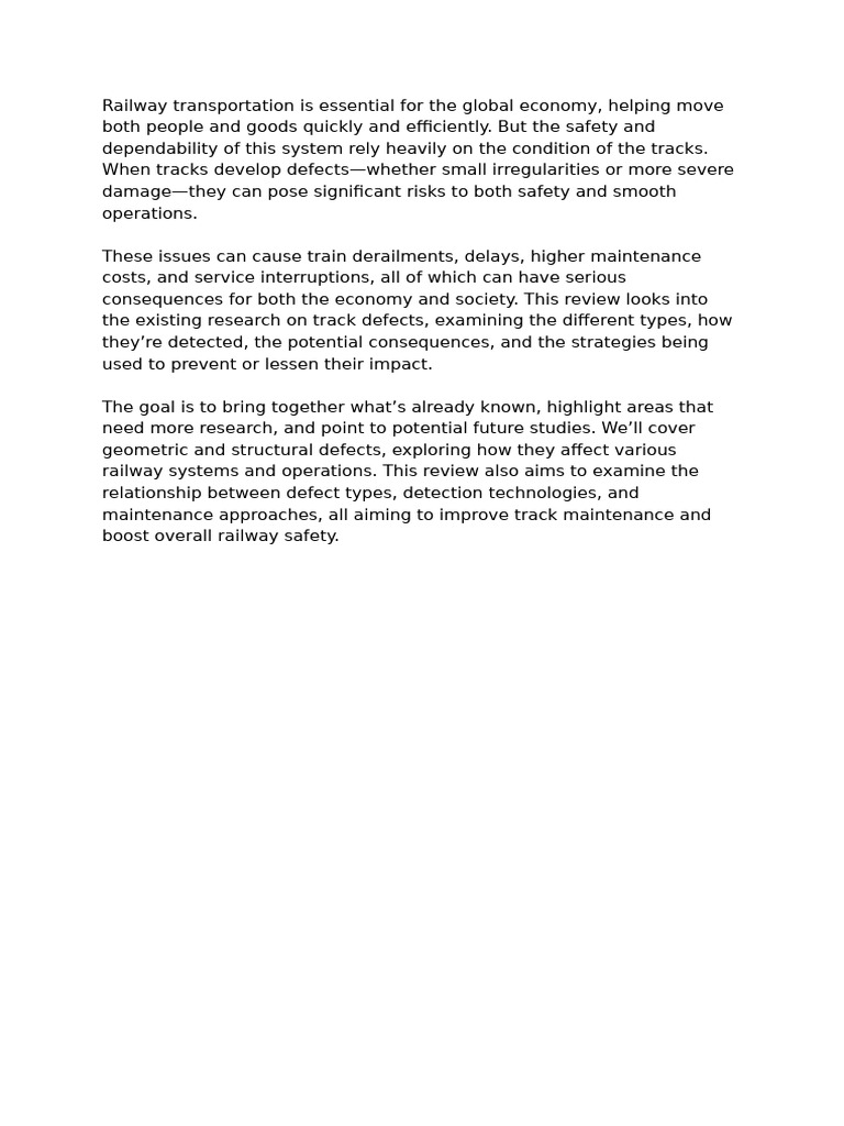 Railway Track Defects and Safety | PDF