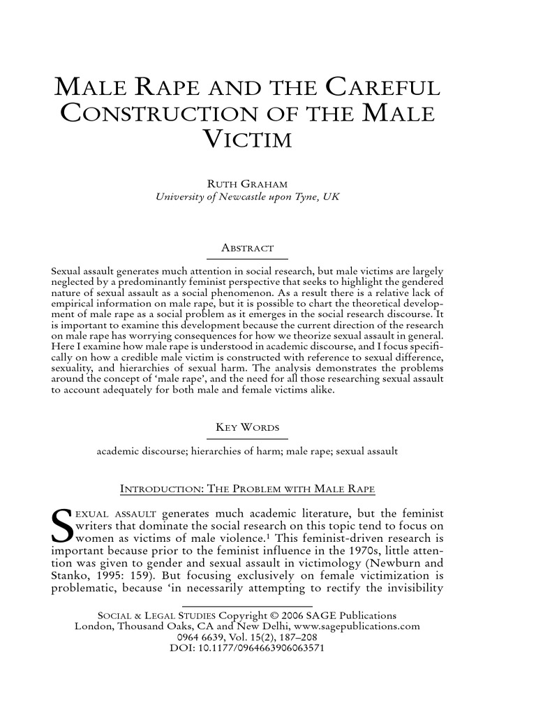 Understanding Male Rape Victimization | PDF | Rape | Consent