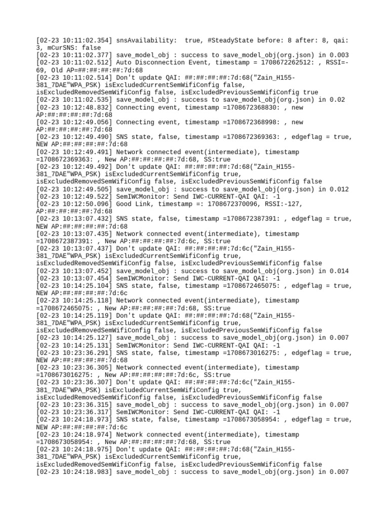 Network Connection Event Log | PDF | Computer File Formats