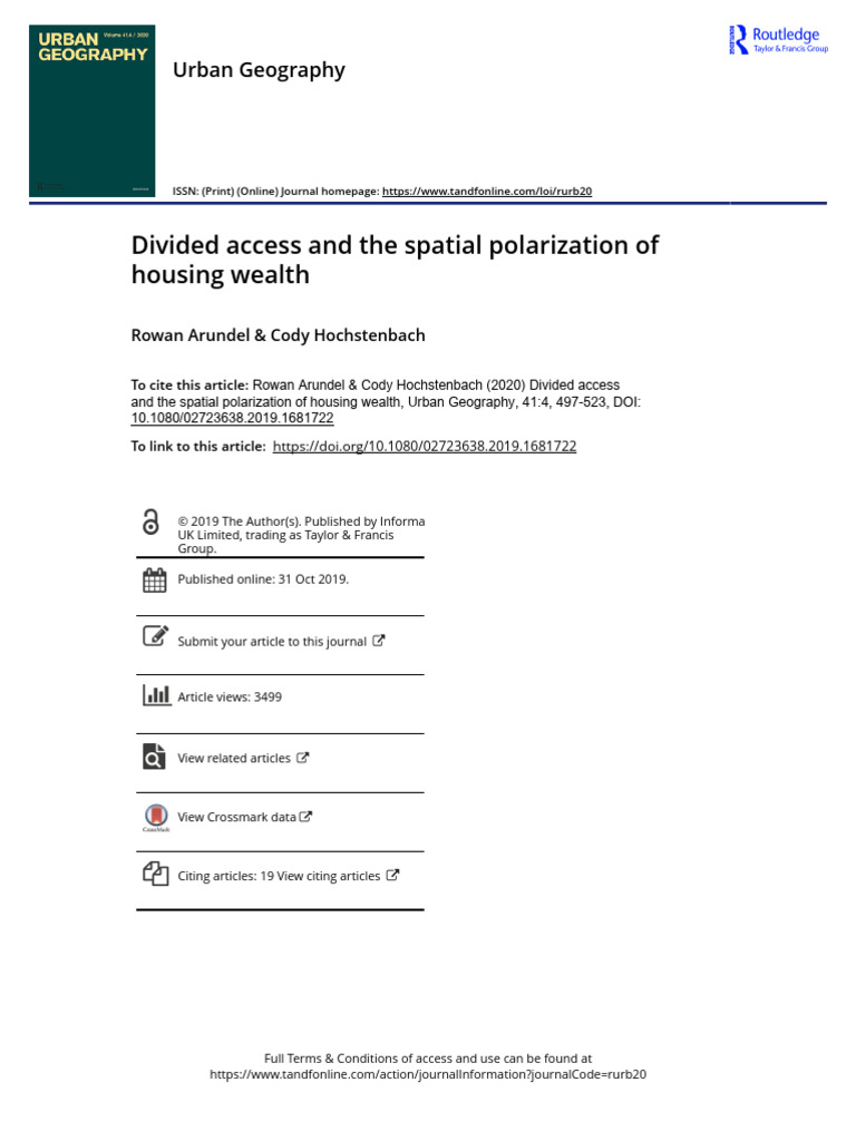 Housing Wealth Polarization in the Netherlands | PDF | Economic ...