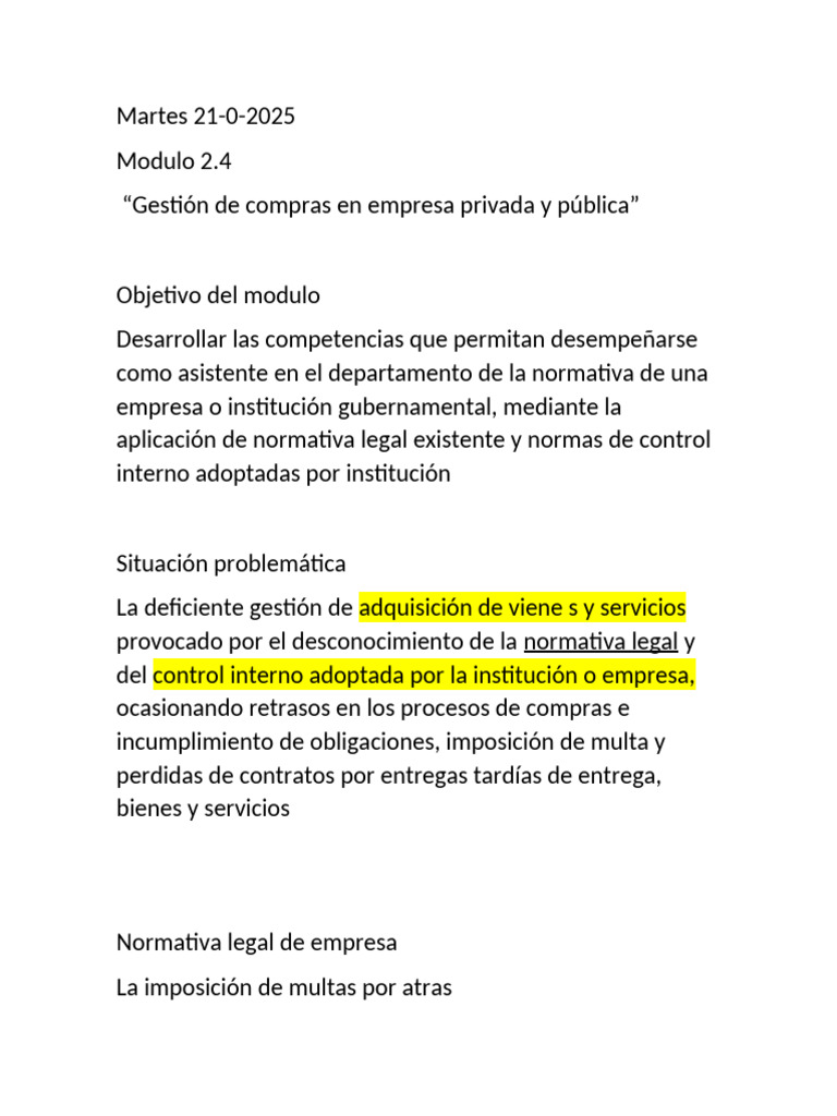 Gestión de Compras en Empresas Públicas y Privadas | PDF
