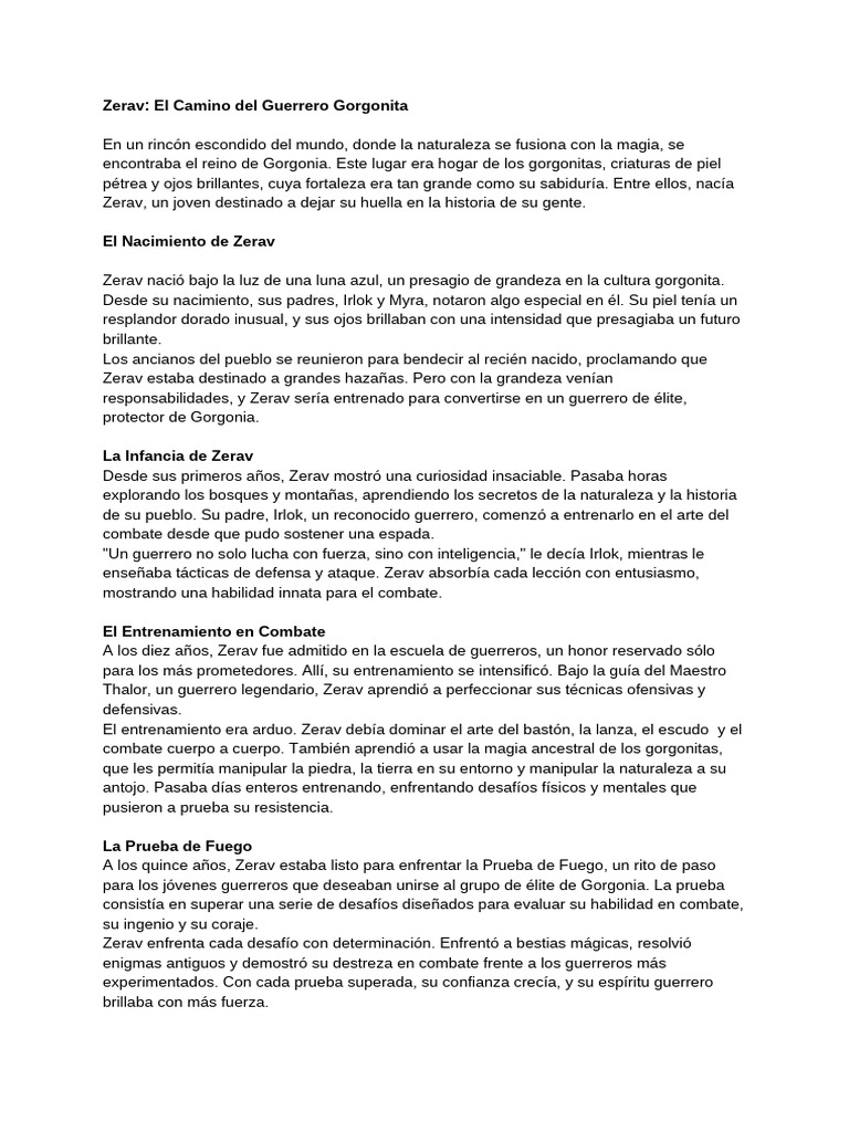 Zerav - El Camino Del Guerrero Gorgonita | PDF | Proteger