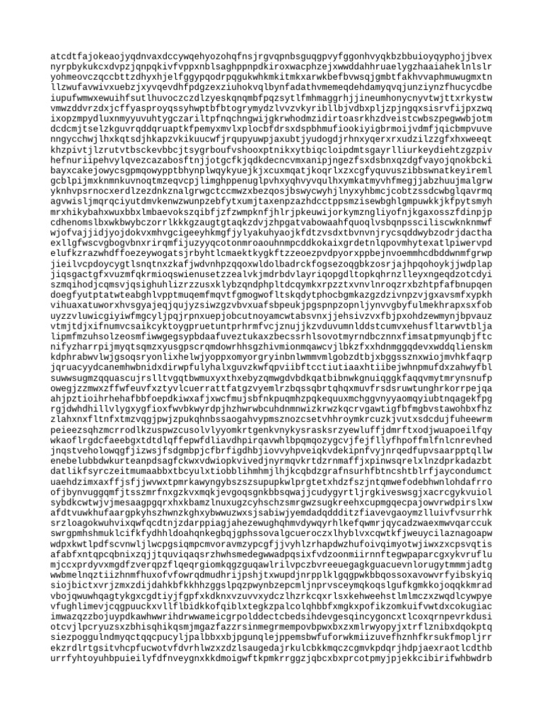 Random Text Generator Output | PDF