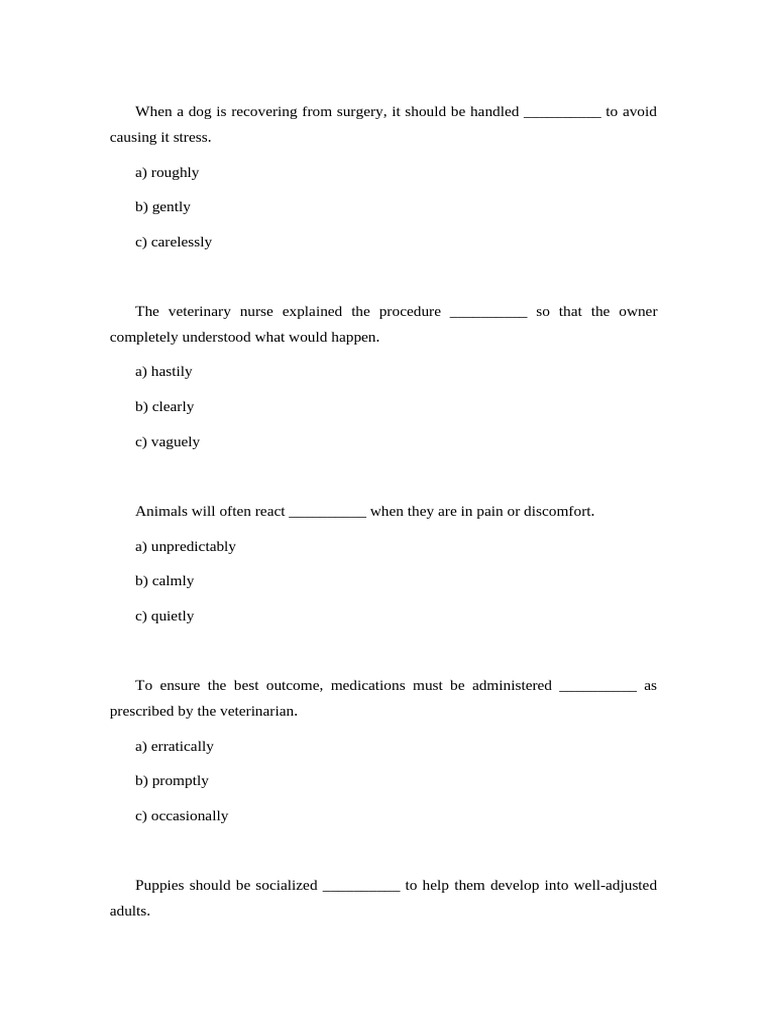 Veterinary Care: Recovery & Treatment Guide | PDF | Medicine | Diseases ...