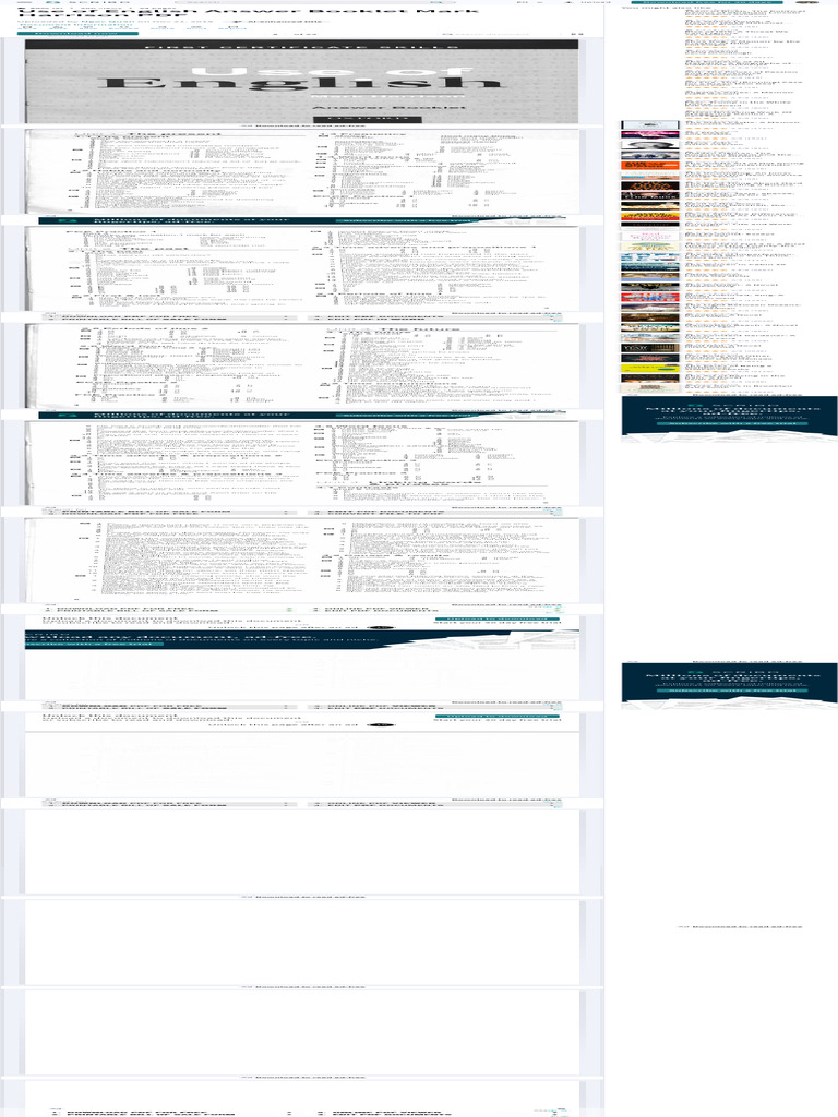 Use of English Answer Key PDF | PDF